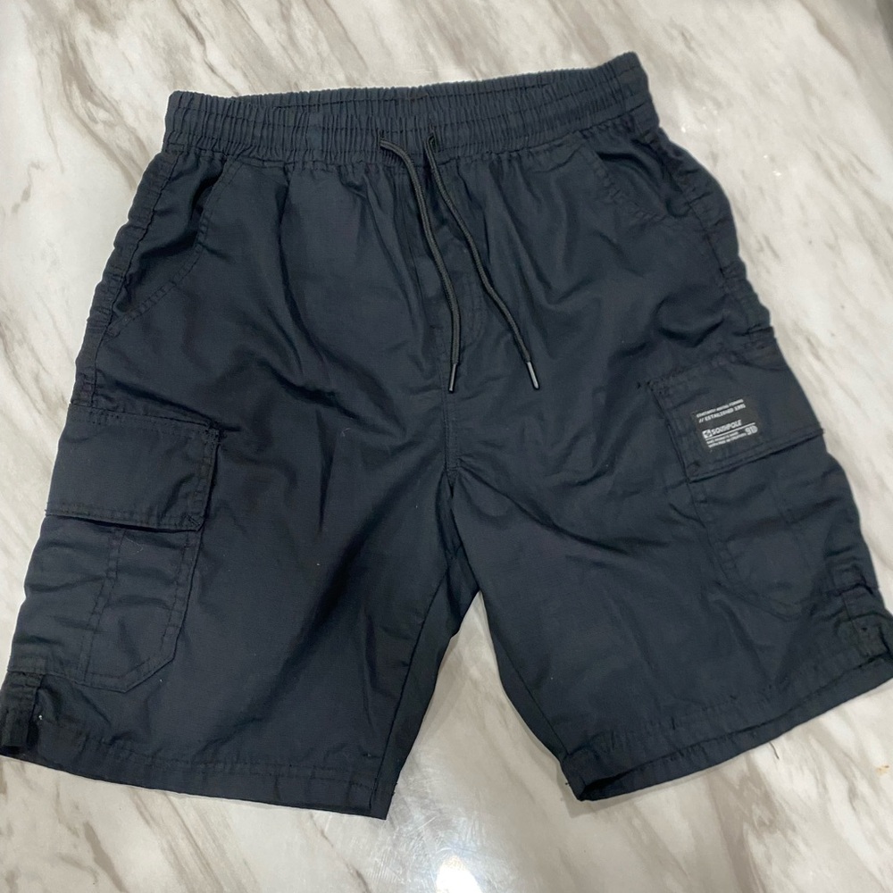 South Pole Dark Cargo Shorts for Men